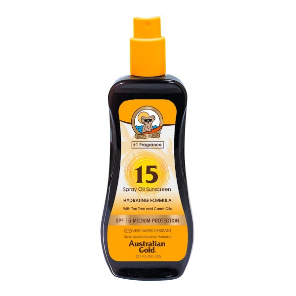 Australian gold zanahoria aceite spray spf15 237ml vaporizador