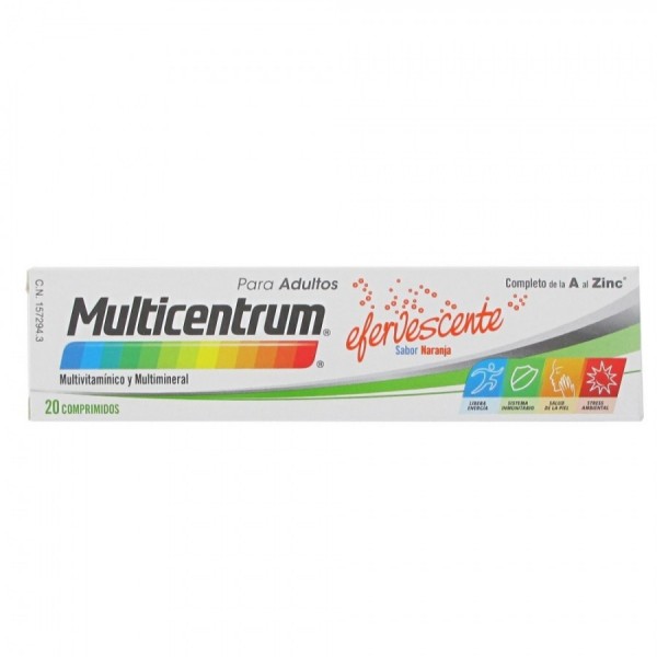 Multicentrum Adultos  20 Comprimidos Efervescentes