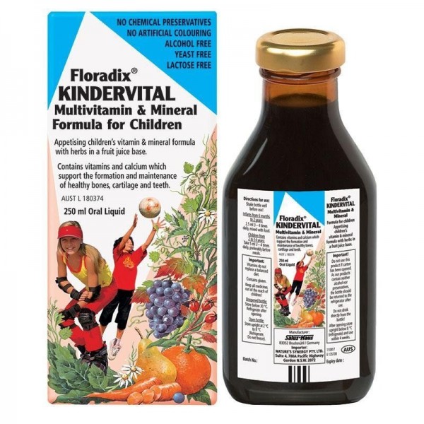 Salus Floradix Kindervital Multivitamínico Infantil Líquido 250ml