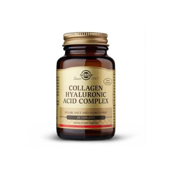 Solgar Ácido Hialurónico Complex con Colágeno 120mg 30 Comprimidos