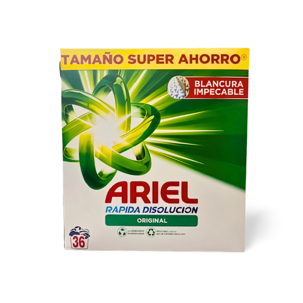 Ariel Detergente en Polvo  Original 36 lavados