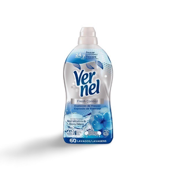 Vernel Suavizante Fresh Control 1080 ML.  60 lavados