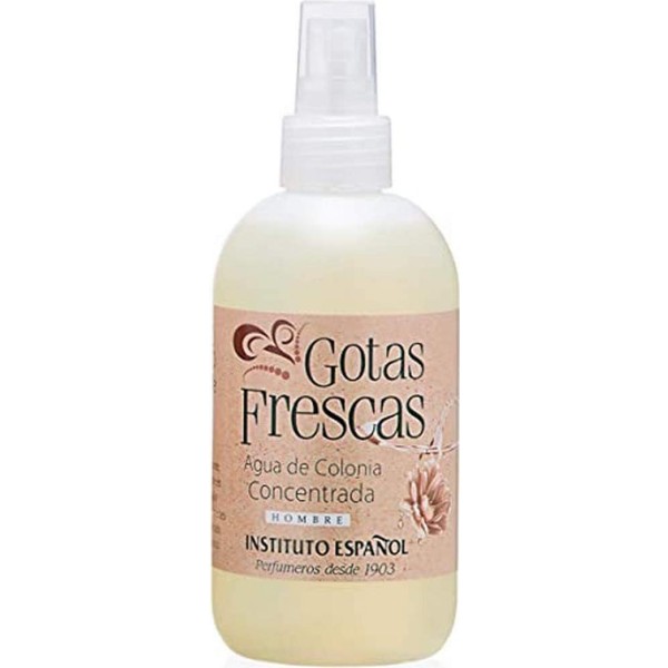 Instituto español gotas frescas eau de cologne concentrada para hombre 250ml vaporizador