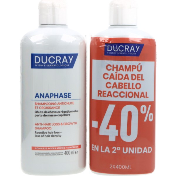 Ducray Anaphase Champu Anticaida Y Crecimiento 400 ml + 400ml Promo
